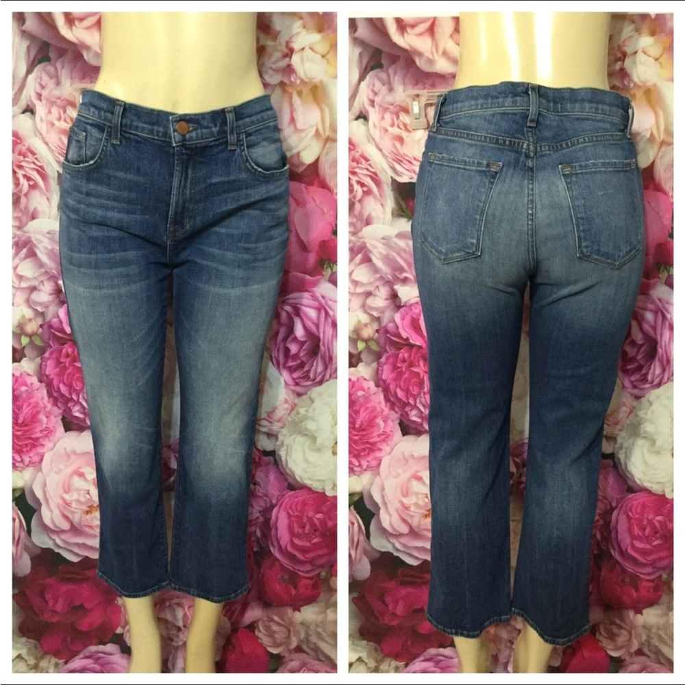 J Brand Adele Rival Cropped Jeans Size 28